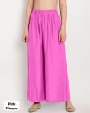 Tew Full Flair Rayon Elastic Waist Plazzo Bottom